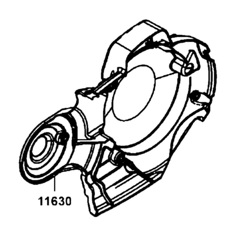 11630-LGC6-E00-N1R COVER COMP., R COVER (Black) — diagram cutout