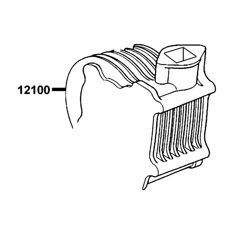 12100-KGBG-C01 CYLINDER COMP — diagram cutout
