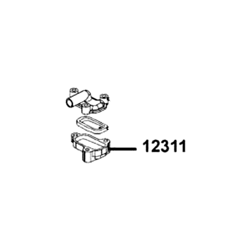 12311-KBE2-900 BODY REED VALVE — diagram cutout