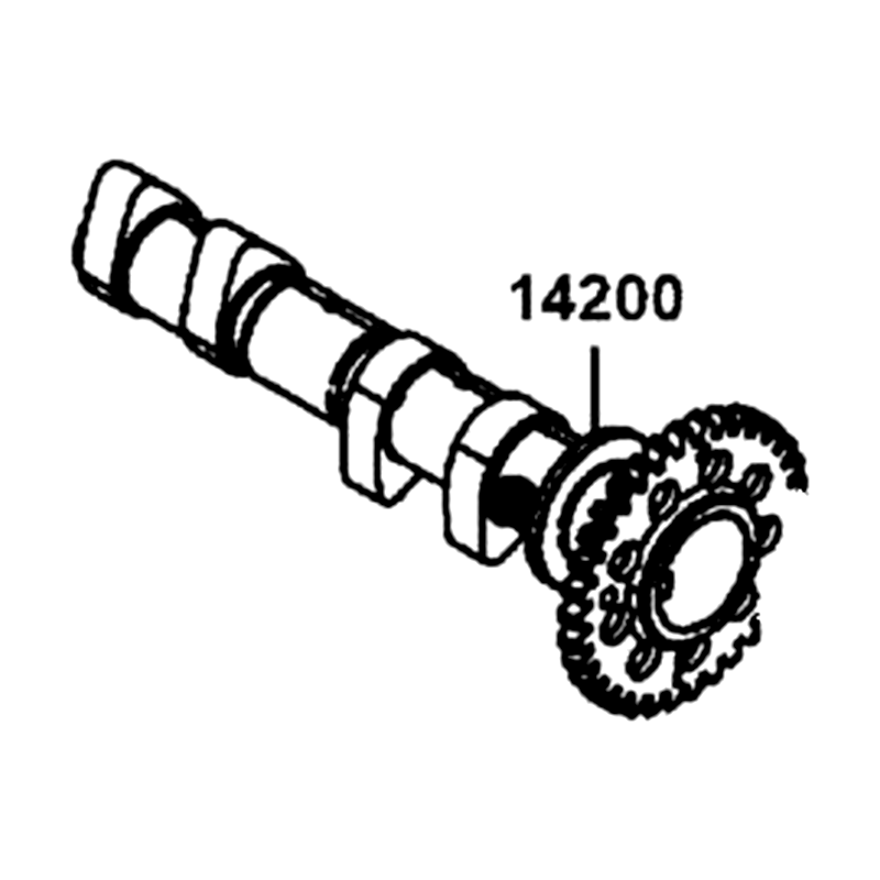 14200-LGC6-E00 CAMSHAFT COMP EXHAUST — diagram cutout