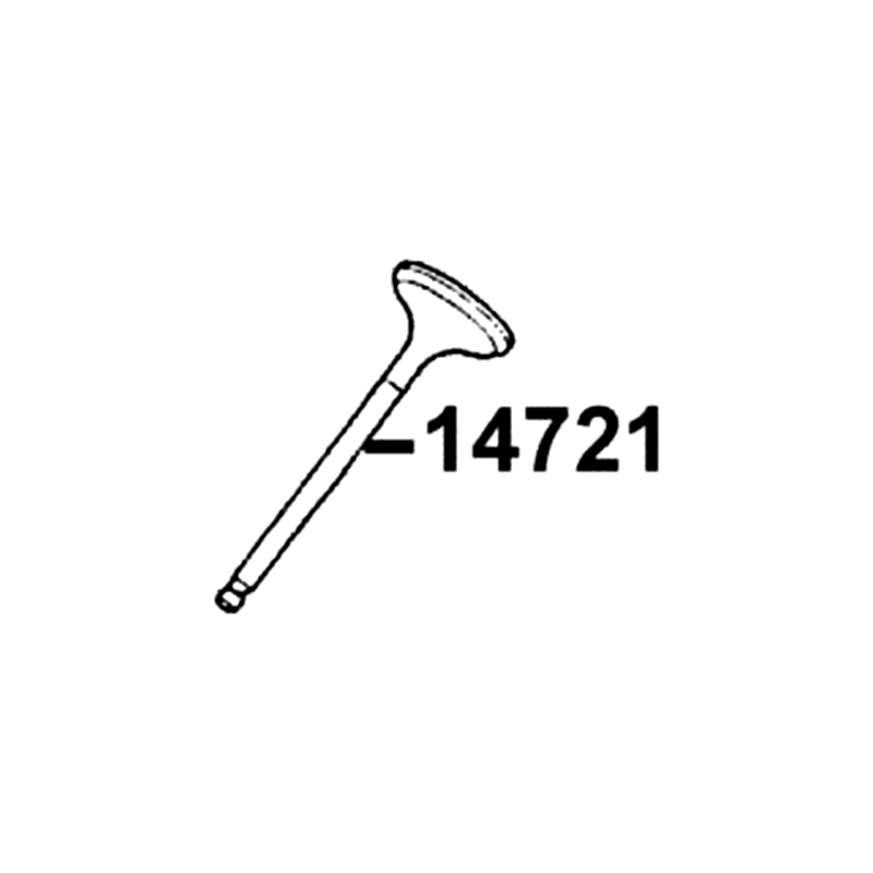 14721-KGBG-C0B VALVE EXHAUST — diagram cutout