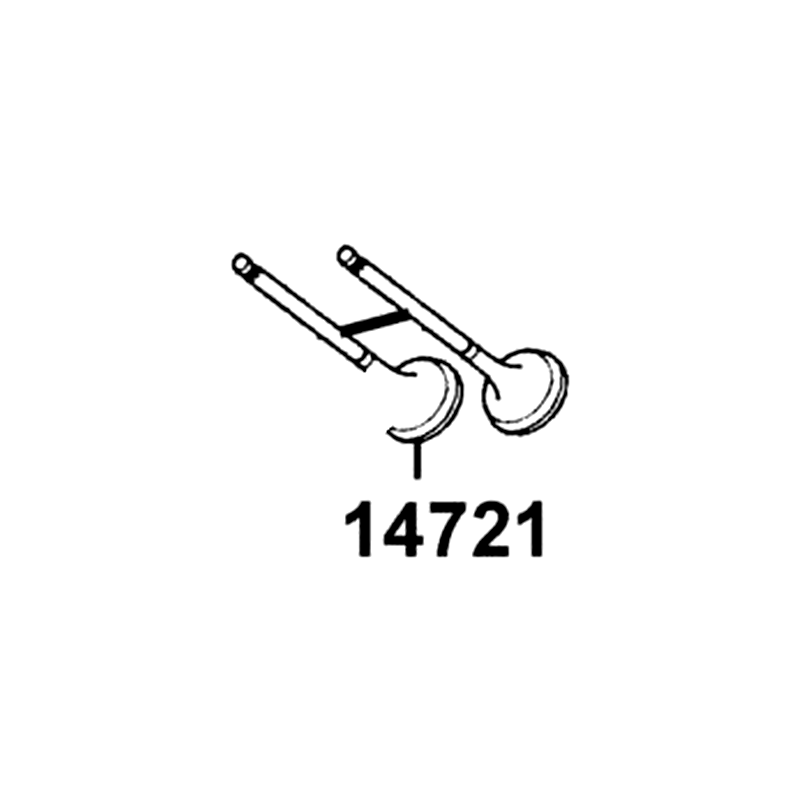 14721-LGL9-C0A VALVE EXHAUST — diagram cutout