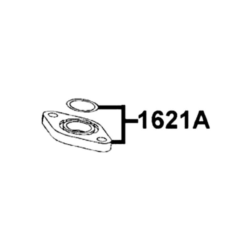 1621A-ADB2-EZ5 INSULATOR CARB ASSY — diagram cutout