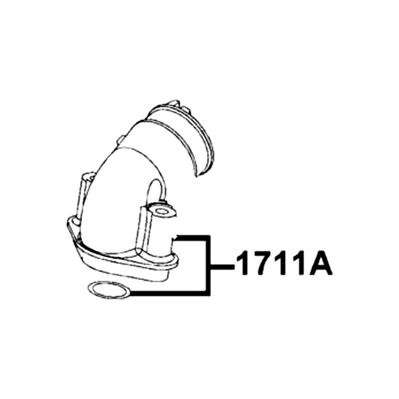 1711A-ACB9-EW5 PIPE ASSY. INLET — diagram cutout