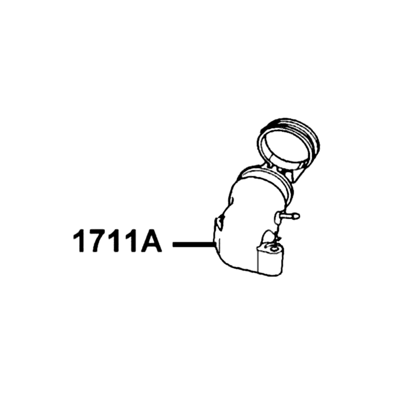 1711A-LDC8-E11 "PIPE ASSY, INLET" — diagram cutout