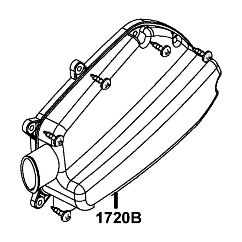 1720B-LGR4-E10 "COVER, AIR/C" — diagram cutout