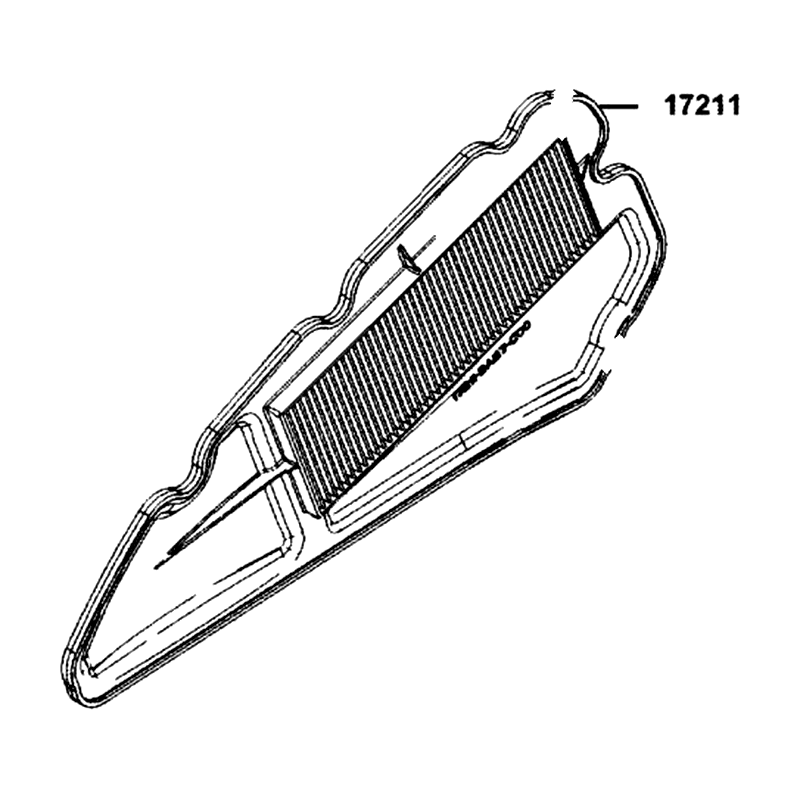 17211-BAB7-C00 ELEMENT AIR/C — diagram cutout