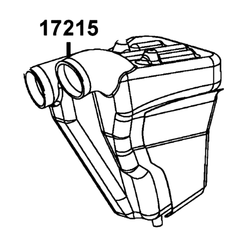 17215-PWB1-900 CHAMBER AIR INTAKE — diagram cutout