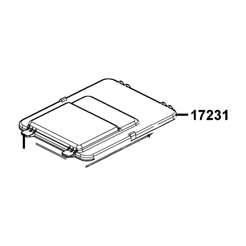 17231-LBA7-900 COVER AIR/C — diagram cutout