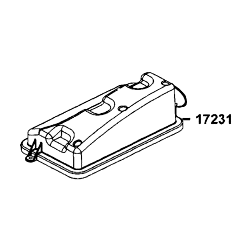 17231-LEE8-E00 COVER AIR/C — diagram cutout