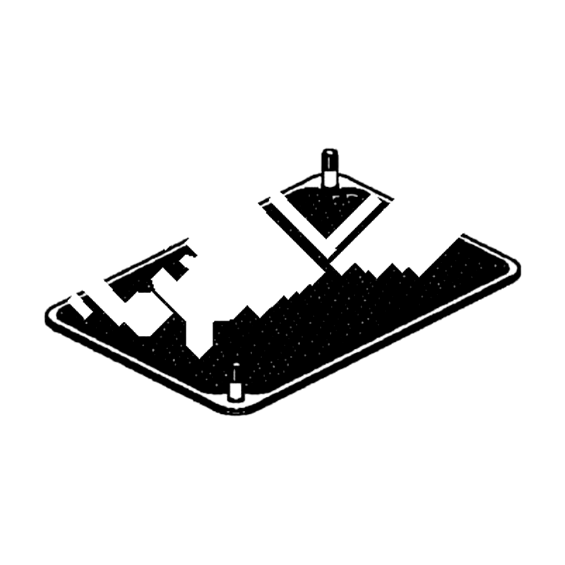 17254-LKM5-E00 PUNCHING PLATE — diagram cutout