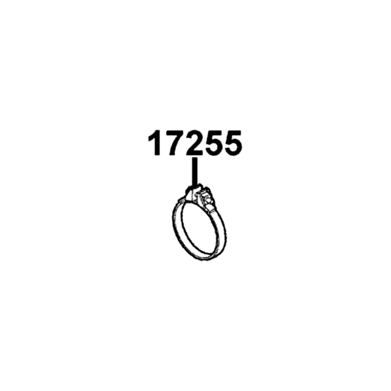 17255-KAK-9000 BAND A AIR/C CONNECTING TUBE — diagram cutout