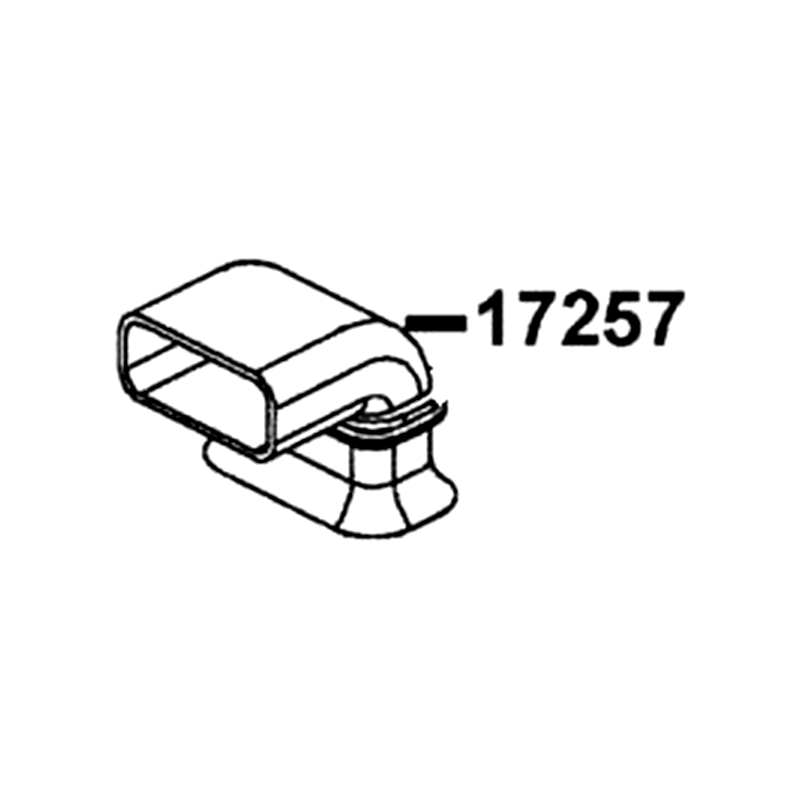 17257-LLB1-900 DUCT AIR/C COVER — diagram cutout