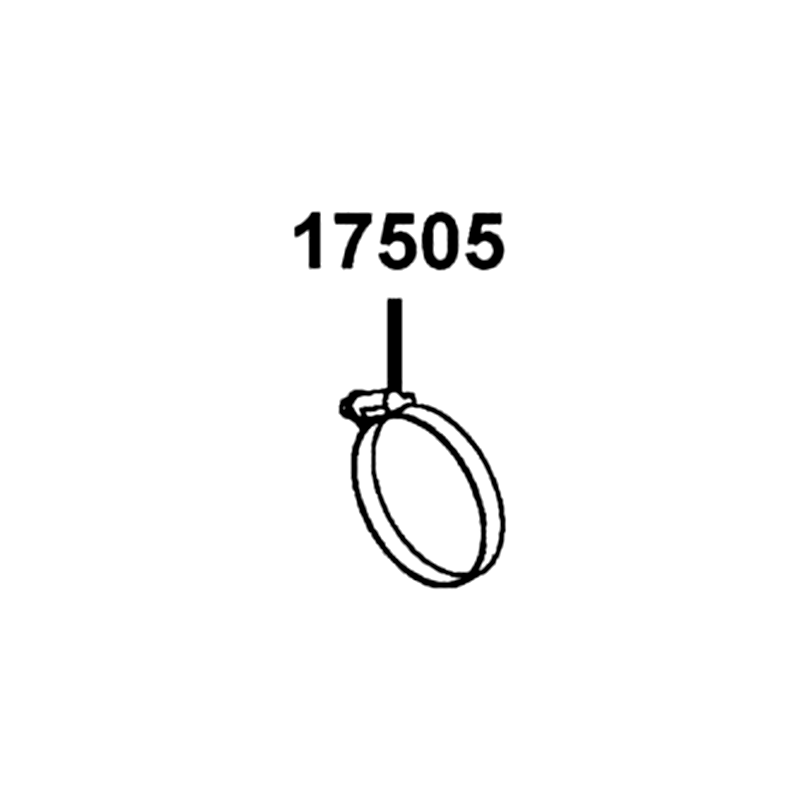 17505-PWB1-900 CLAMP D70 — diagram cutout