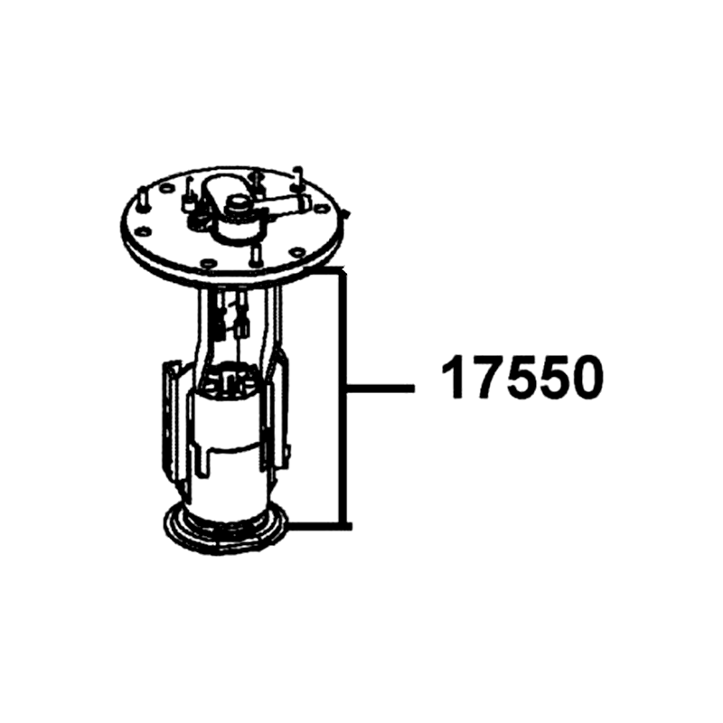 17550-AEA7-M30 FUEL PUMP ASSY — diagram cutout