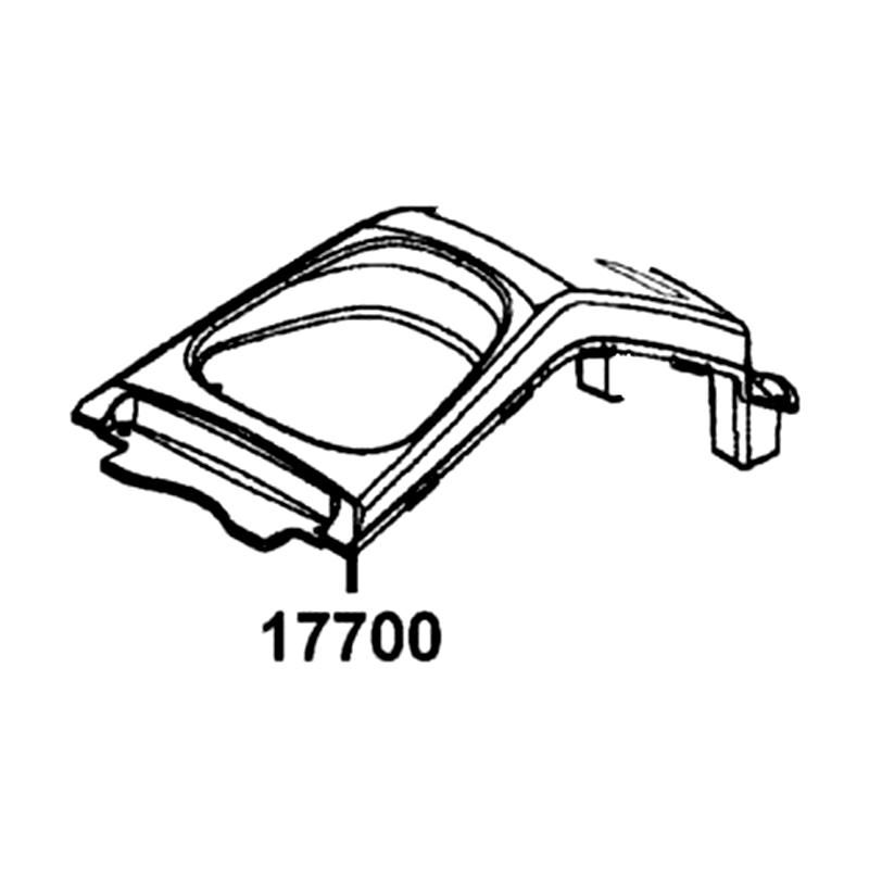 17700-LCA4-E00-N1R COVER TANK (Black) — diagram cutout