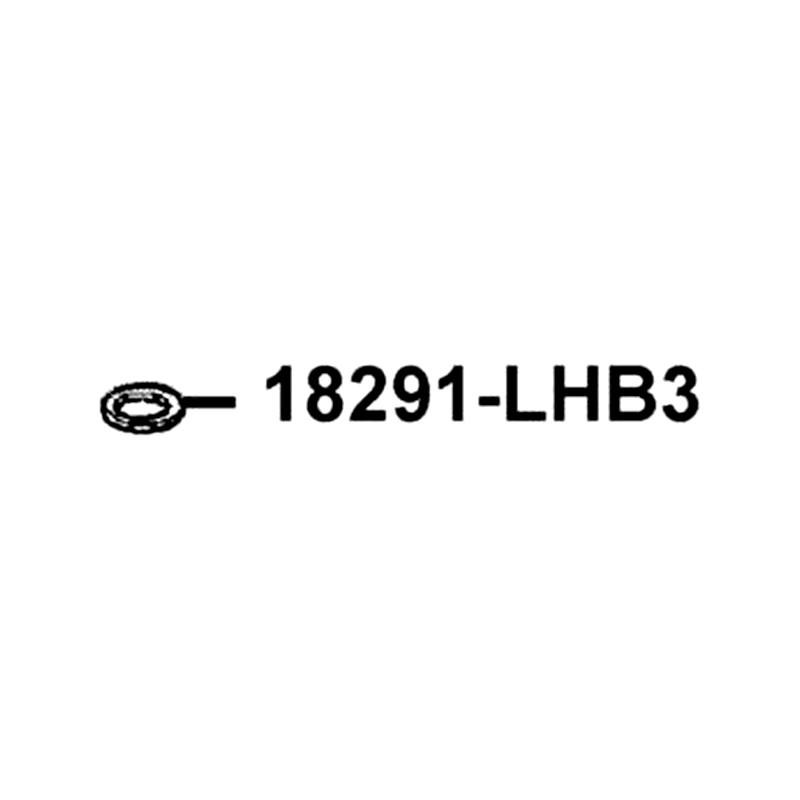 18291-LHB3-E11 GASKET EXH PIPE — diagram cutout