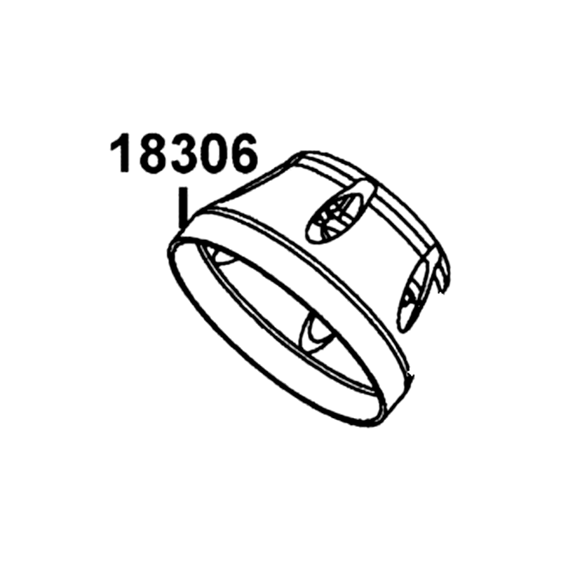 18306-LDF7-E10 "TAIL CAP, MUFFLER" — diagram cutout