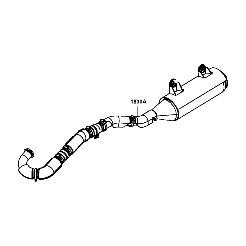 1830A-AGA8-M00 MUFFLER ASSY. EXH. — diagram cutout