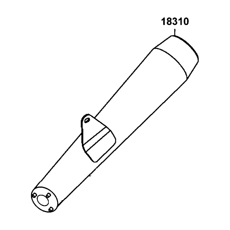 18310-ALH3-M30 MUFFLER COMP — diagram cutout