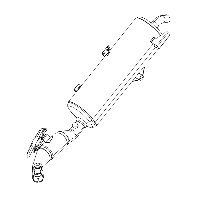 18310-BAA7-E00 MUFFLER COMP — diagram cutout