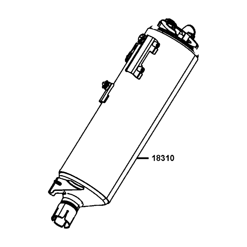 18310-LGC6-EY5 MUFFLER COMP — diagram cutout