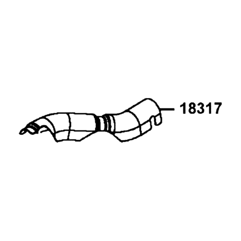 18317-AGA8-E00 PROTECTOR A COMP. MUFFLER — diagram cutout