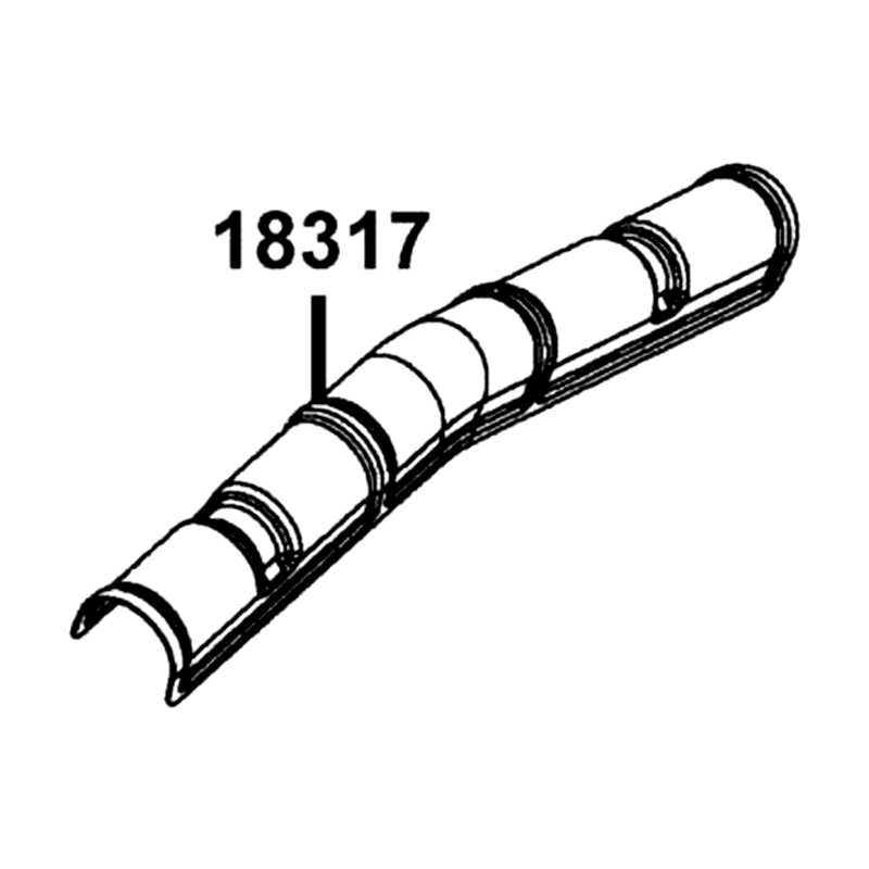 18317-PWB1-900 SHIELD EXHAUST PIPE — diagram cutout