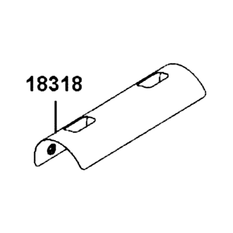 18318-ALC1-E00 PROTECTOR MUFFLER — diagram cutout