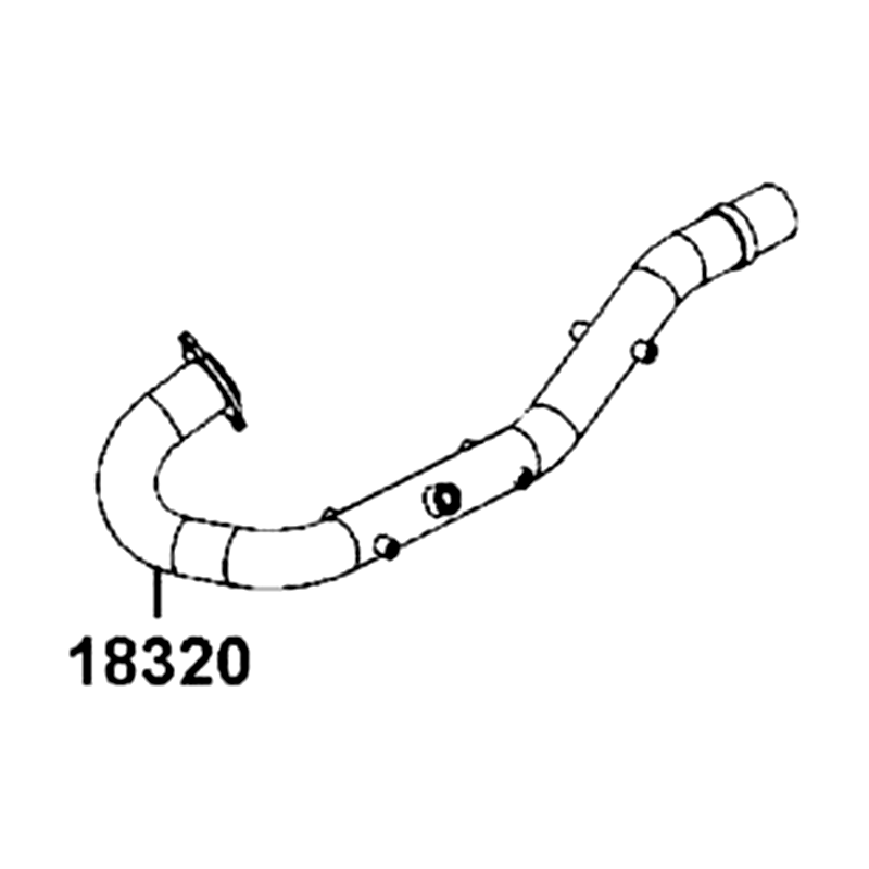 18320-AGA7-E00 PIPE EXHAUST — diagram cutout
