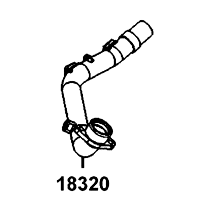 18320-LGE5-E00 PIPE EXHAUST — diagram cutout