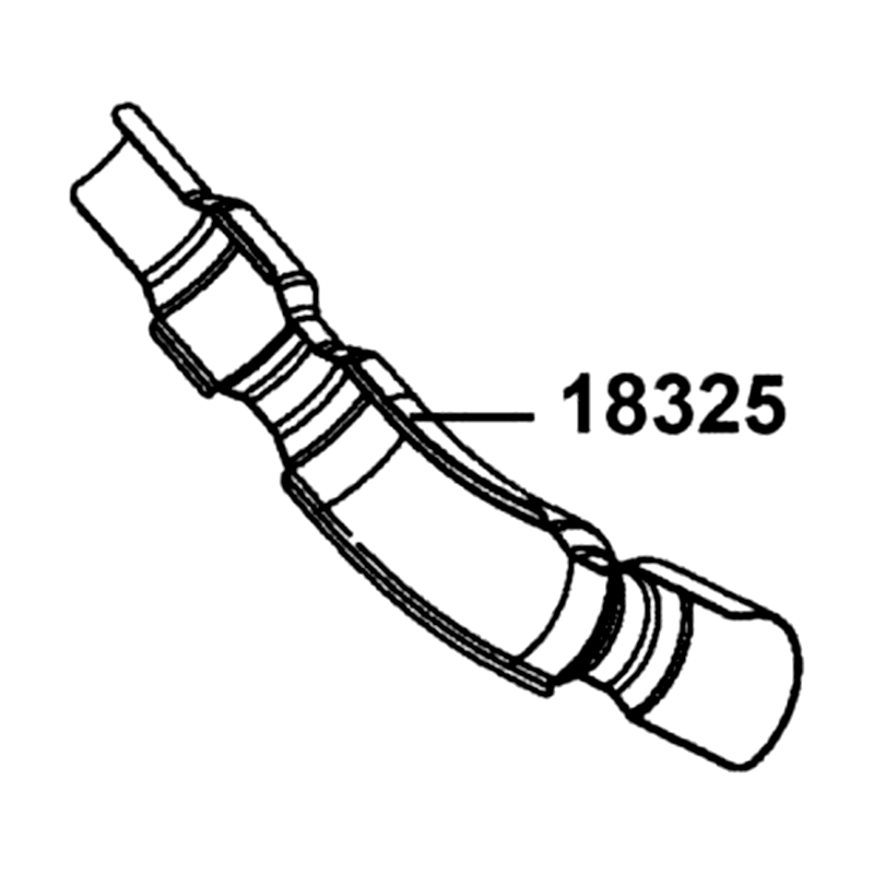 18325-LKM8-F20 PROTCTOR B EXH PIPE — diagram cutout