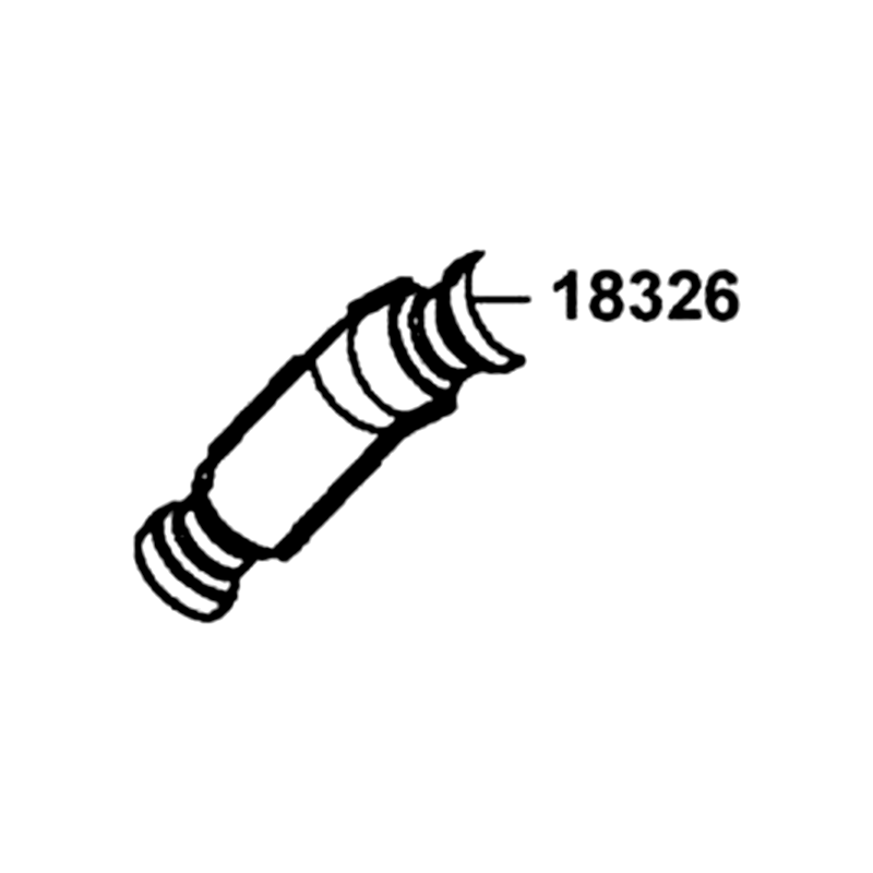 18326-LKM5-E00 PROTECTOR B EXH PIPE — diagram cutout