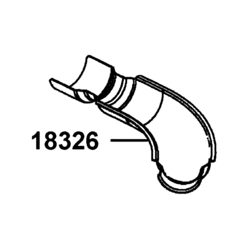 18326-LKM8-F20 PROTCTOR C EXH PIPE — diagram cutout