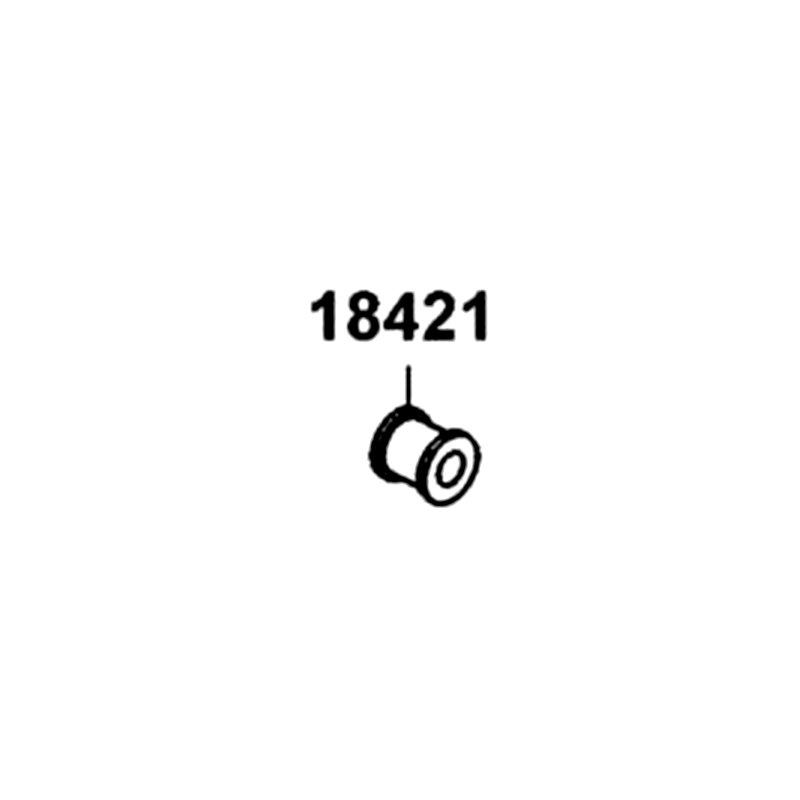 18421-LBE8-900 RUBBER MUFF MOUNT — diagram cutout