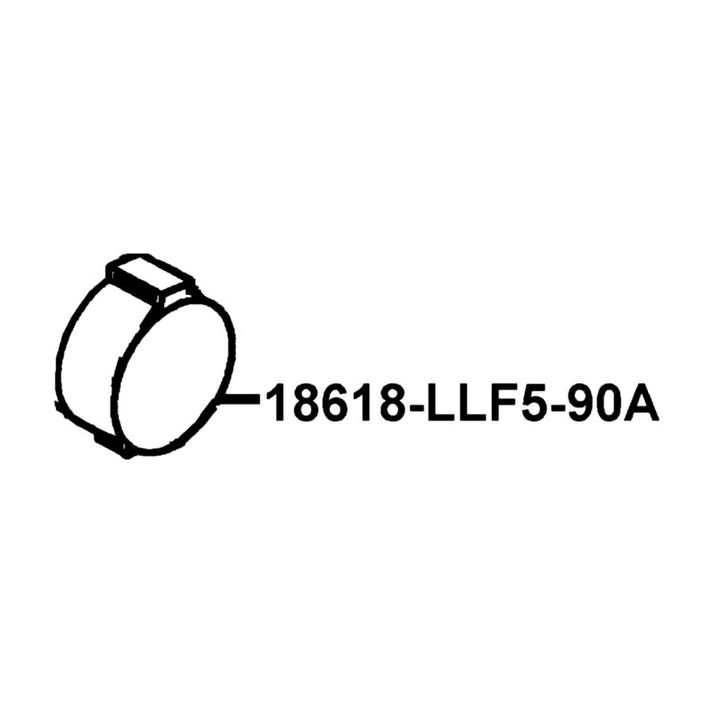 18618-LLF5-90A RUBBER AICV MOUNT — diagram cutout