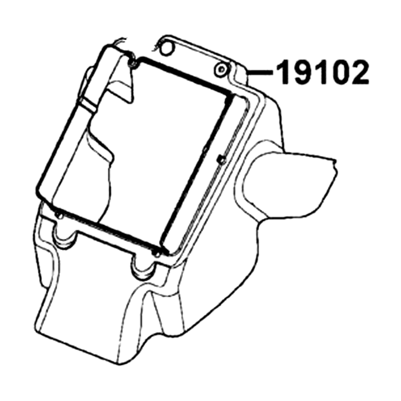 19102-LCA5-E01-N1R DUCT DOOLING AIR (Black) — diagram cutout