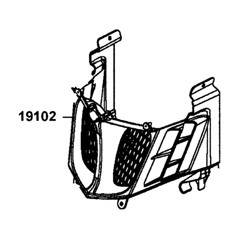 19102-LGC7-E00-N1R DUCT COOLING AIR (Black) — diagram cutout