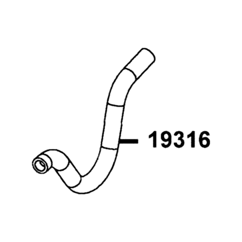 19316-ALE8-E00 HOSE A THERMOSTAT — diagram cutout