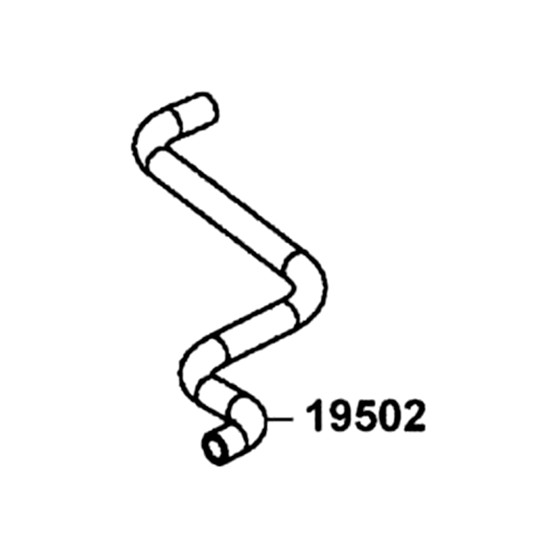 19502-ALE8-E00 WATER HOSE RADIATOR — diagram cutout