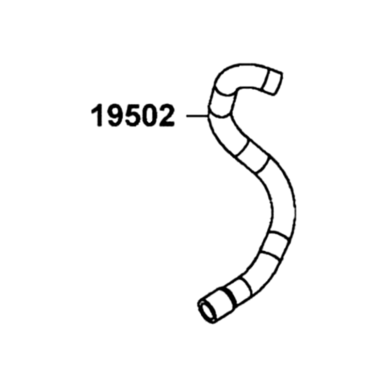 19502-LKM5-E00 HOSE. WATER B — diagram cutout
