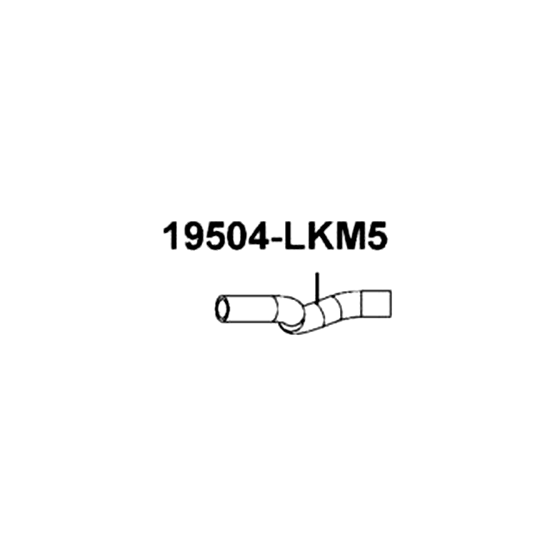 19504-LKM5-E00 HOSE WATER D RADIATOR-ENG — diagram cutout