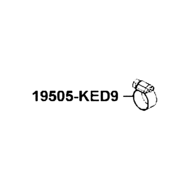19505-KED9-900 CLAMP WATER HOSE — diagram cutout