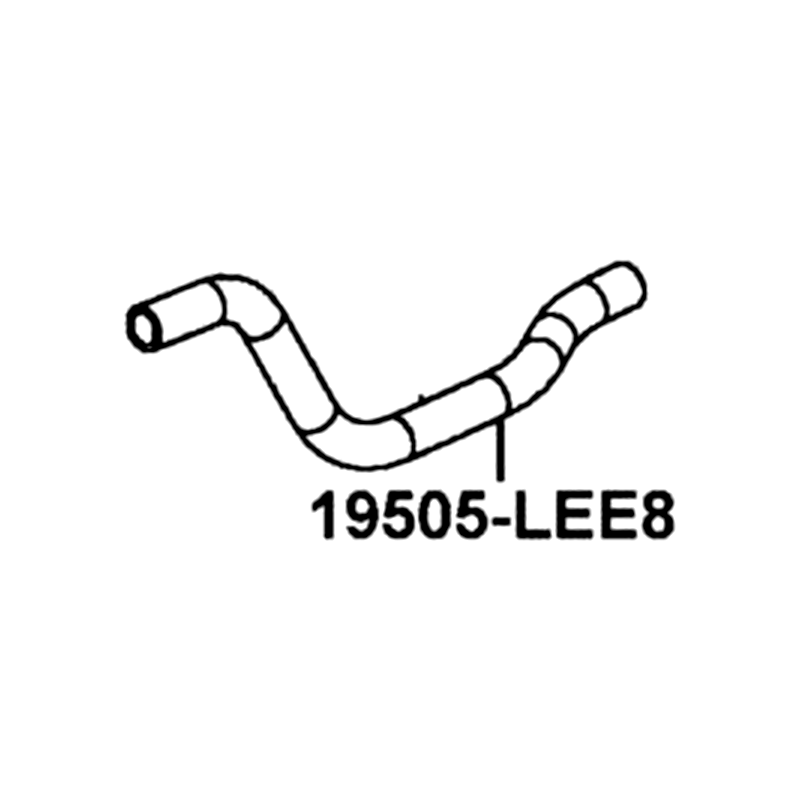 19505-LEE8-E00 HOSE WATER F PIPE-RADIATOR — diagram cutout