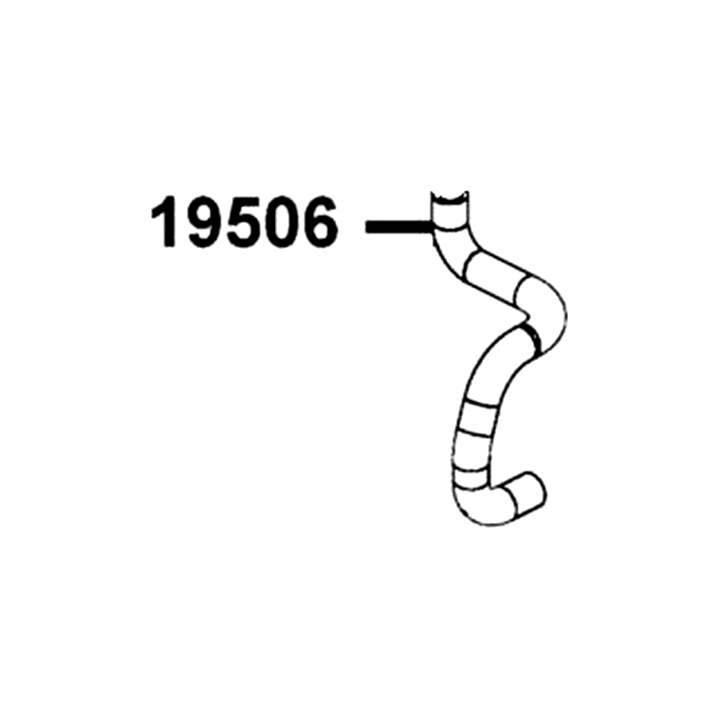 19506-LKK7-E00 HOSE WATER — diagram cutout