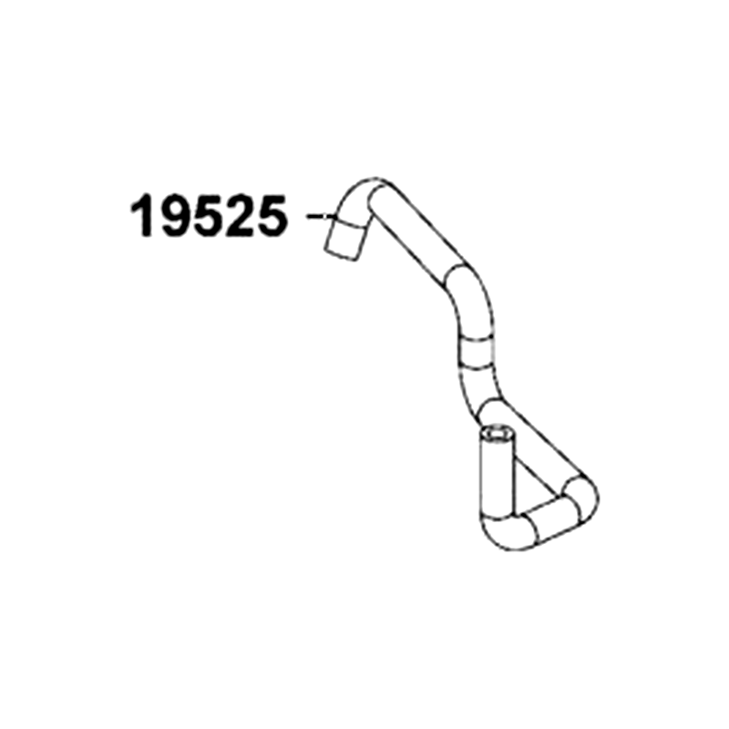 19525-LKM8-E00 OIL COOLER HOSE OIL IN — diagram cutout