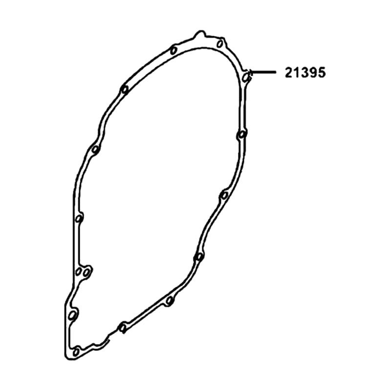 21395-LGC6-E00 GASKET, MISSION COVER — diagram cutout