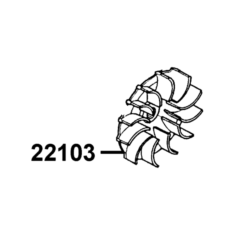 22103-KEB7-C00 FACE CVT COOLING — diagram cutout