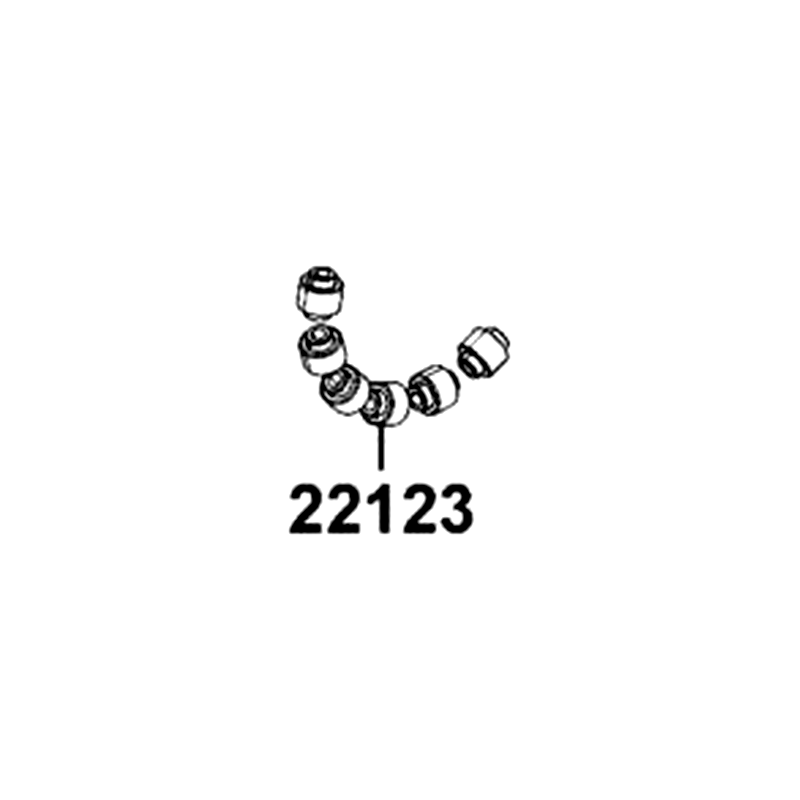 22123-LGC6-305 ROLLER WEIGHT SET (1SET:15PCS) — diagram cutout