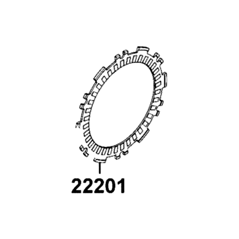 22201-LGC6-305 DISK SET CLUTCH FRICTION (1SET:6PCS) — diagram cutout